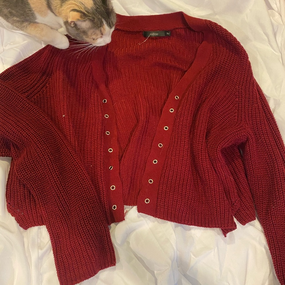 LF Lace up sweater